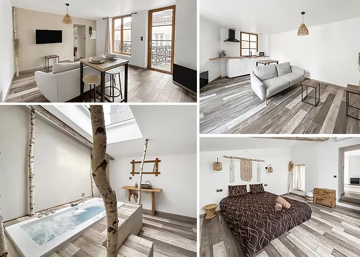 Zen & Jacuzzi - Parenthese De Detente Nouveau! Day Use! Апартаменты Клермон-Ферран